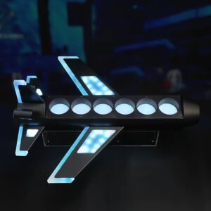 A color-changing LED bird-design bottle holder