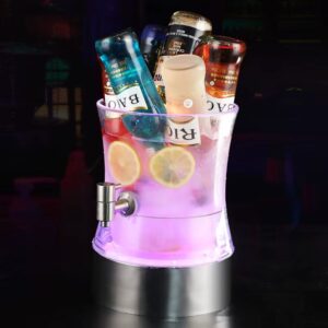 A multicolor LED drink dispenser