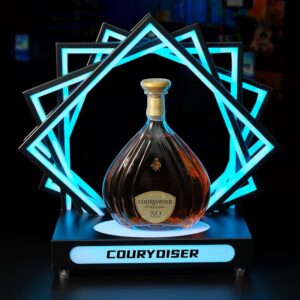 An RGB LED illuminated serving stand