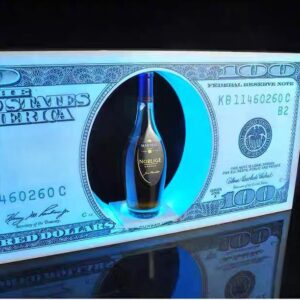 A U.S. dollar–design LED bottle holder