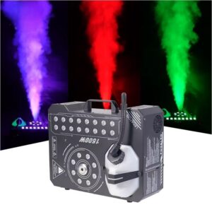 LUMiVERSE 1500W Fog Jet Machine with 24 RGB LED & Digital Display جهاز دخان 1500 واط مع 24 لمبة LED RGB