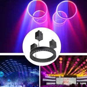 LM-RNG120 LUMiVERSE Kinetic LED Ring with DMX Winch, 120cm حلقة إضاءة كينيتيك حلقة LED حركية LUMiVERSE طراز LM-RNG120 مع ونش DMX، 120 cm